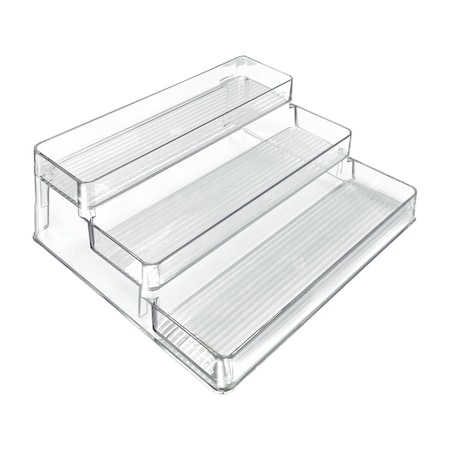 Azar Displays Three Tier Counter Step Display with Lip, 2PK 326029